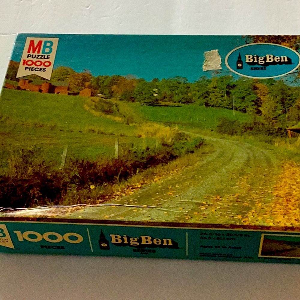 Vtg. Milton Bradley Puzzle Big Ben series. Guilford Vermont 1000 pieces